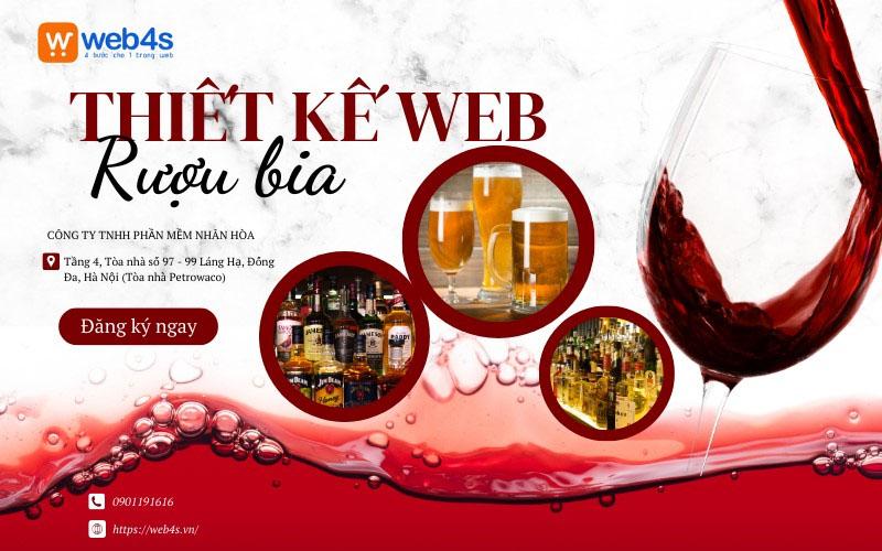 Bí quyết thiết kế website bán rượu bia thu hút khách nườm nượp