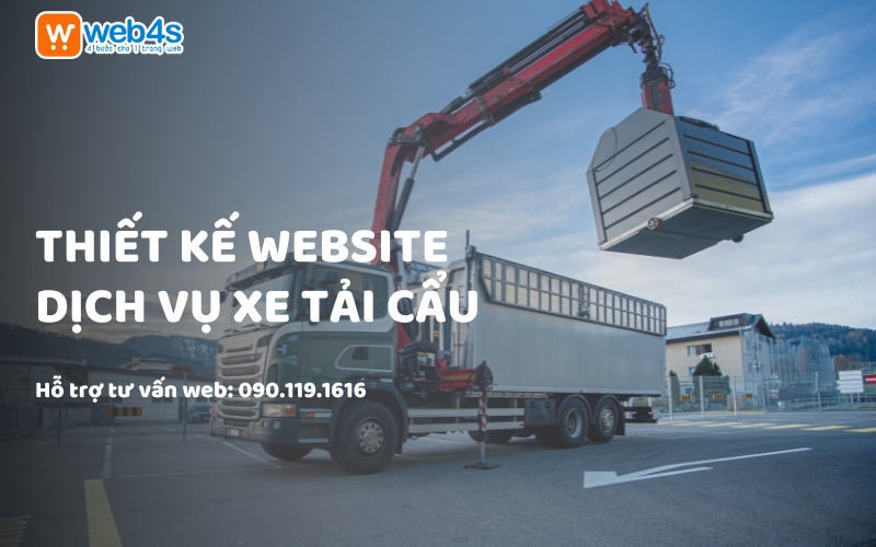 Thiết kế Website Dịch vụ Xe tải cẩu tại Hà Nội Giá rẻ