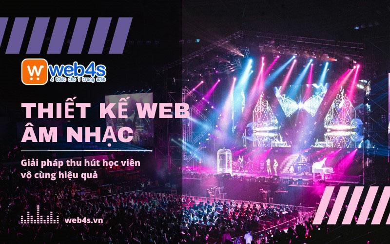Dịch vụ Thiết kế website âm nhạc Thu hút học viên ầm ầm