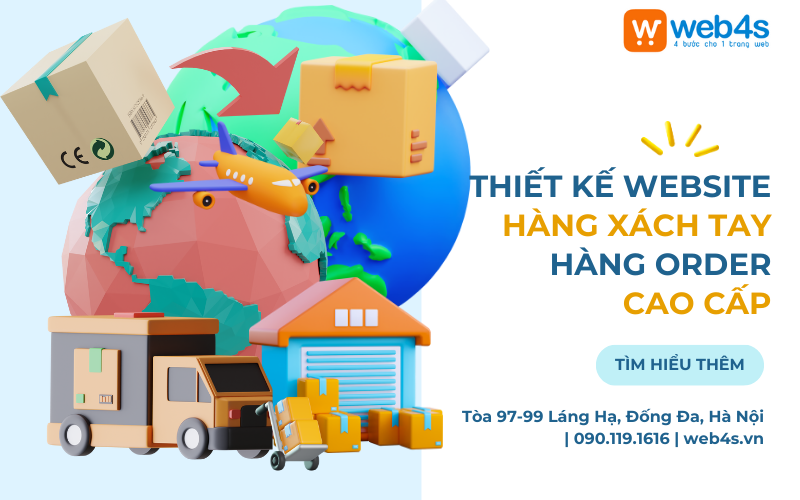 Thiết kế website Bán Hàng Xách Tay, Hàng Order Cao cấp