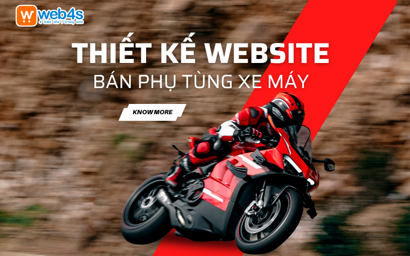 Thiết kế Website bán Phụ tùng Xe máy Giá rẻ chỉ từ 292k/tháng