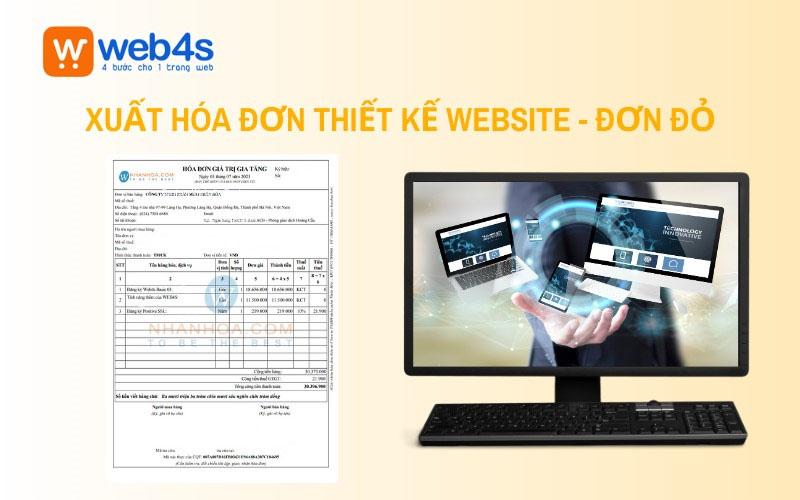 xuất hóa đơn thiết kế website - Xuất hóa đơn đỏ