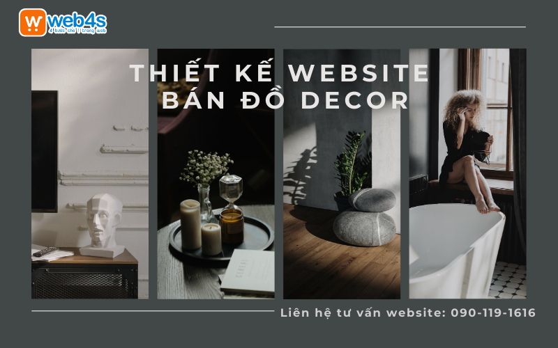 Thiết kế Website bán đồ Decor Cao cấp, Sang trọng | Web4s
