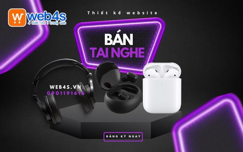 Bí kíp kinh doanh online với Thiết kế website bán tai nghe