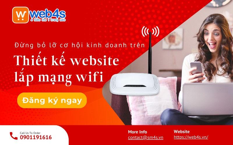 Đừng bỏ lỡ cơ hội kinh doanh với thiết kế website lắp mạng wifi