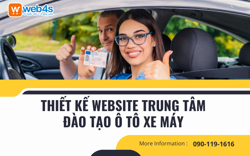[Web4s] - Thiết kế Website Trung tâm Đào tạo Lái Ô tô Xe máy