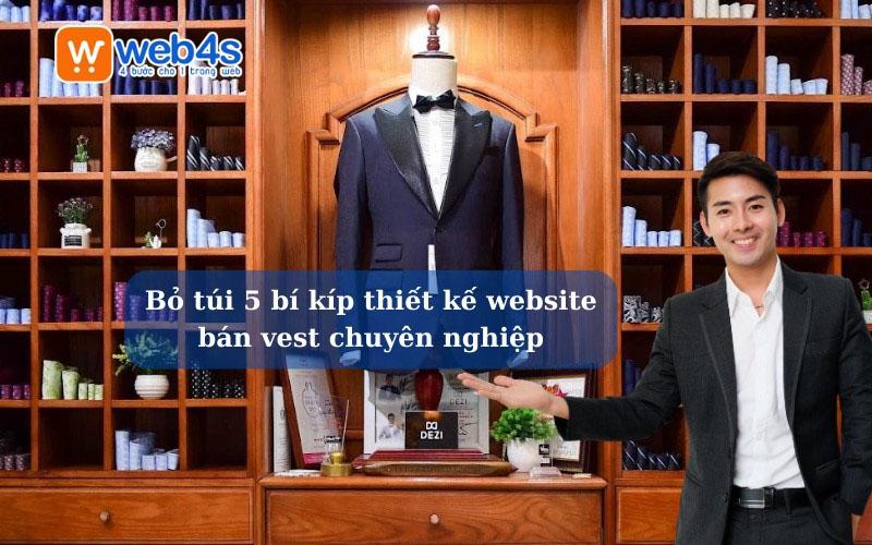 Bỏ túi 5 bí kíp thiết kế website bán vest chuyên nghiệp