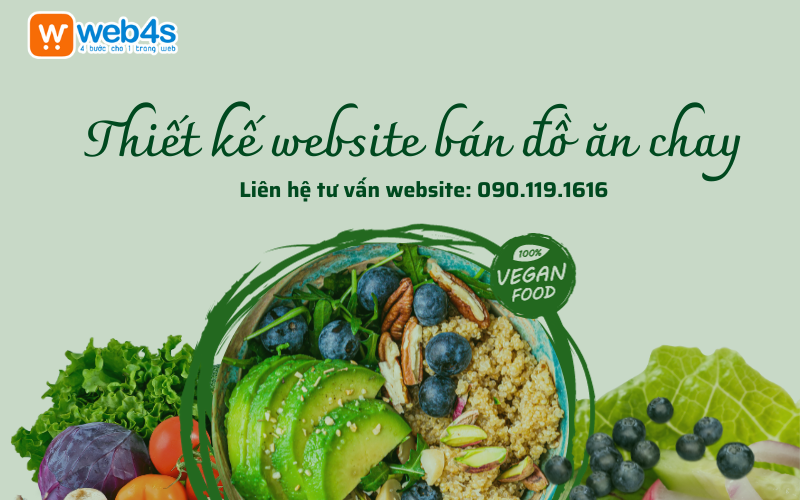 Thiết kế Website bán Đồ ăn chay và một số lưu ý bạn cần biết