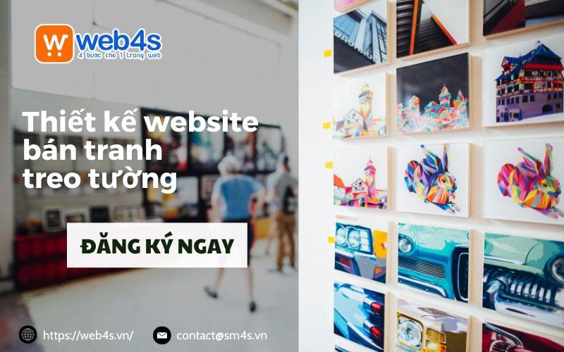 Giải Pháp Thiết kế website bán tranh treo tường [Web4s]