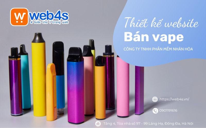 Thiết kế website bán vape, thuốc lá điện tử Siêu hấp dẫn
