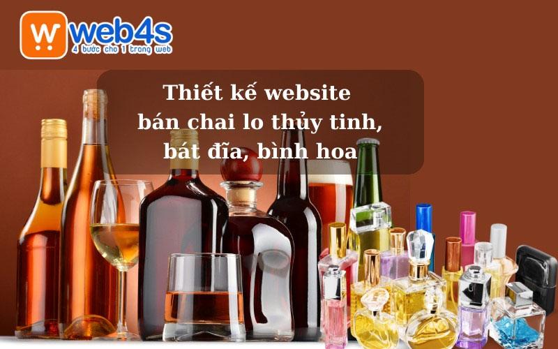 Thiết kế website bán chai lo thủy tinh, bát đĩa, bình hoa