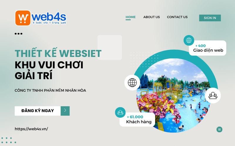 10 lý do nên Thiết kế website khu vui chơi - Giải trí