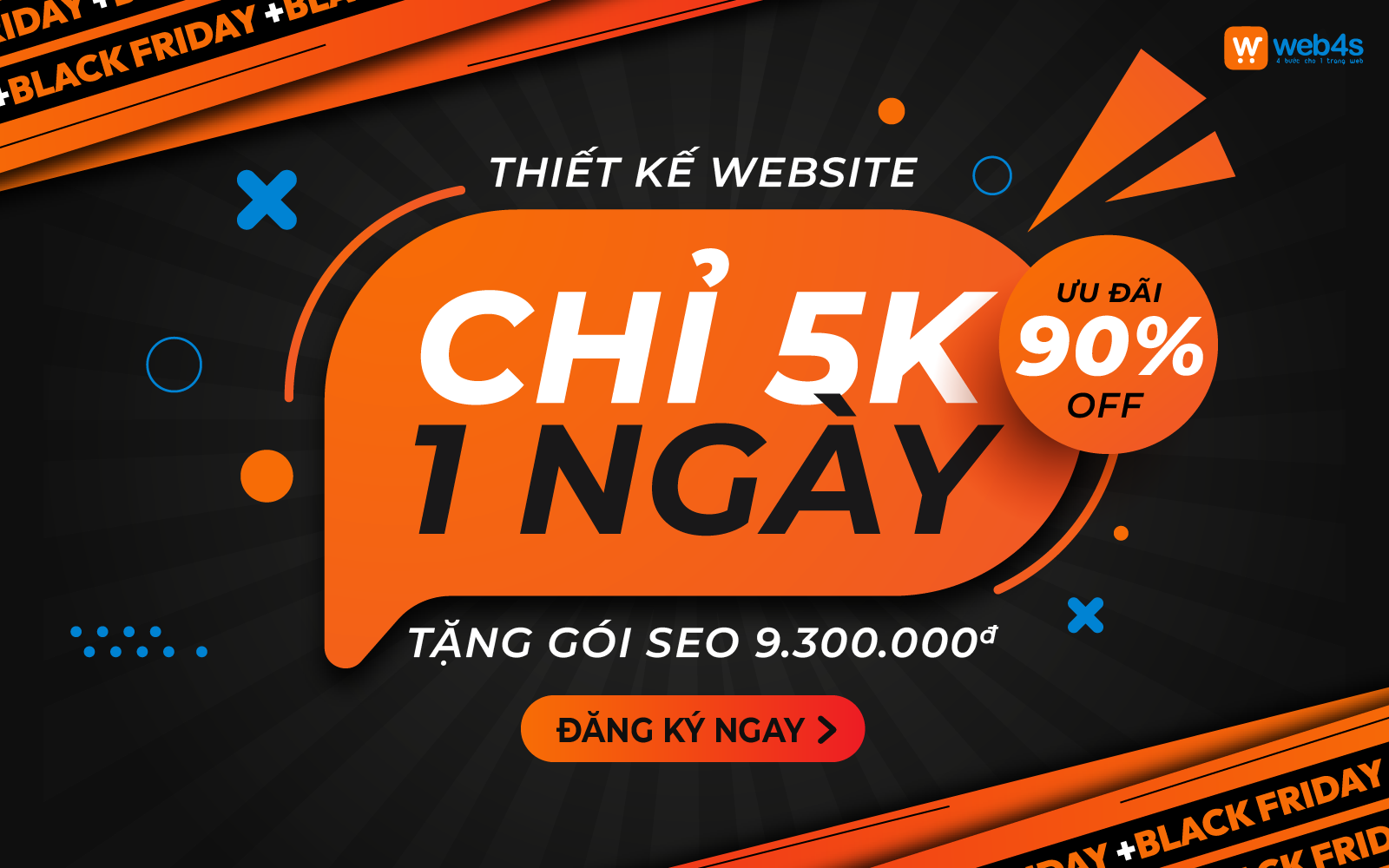 BF 2023 | Thiết Kế Website chỉ 5k/ngày + Nhận gói SEO 9tr3 