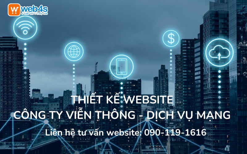 Thiết kế Website Công ty Viễn thông, Dịch vụ Mạng với 292K/tháng