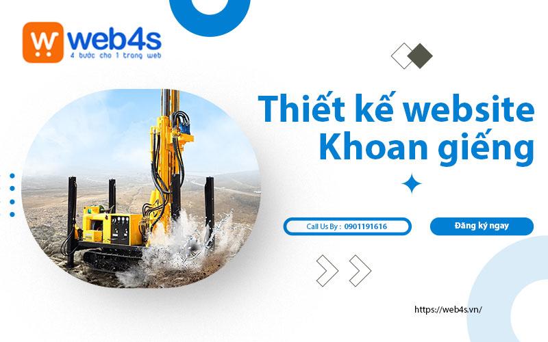 Thiết kế website khoan giếng công nghiệp Thu hút khách hàng 