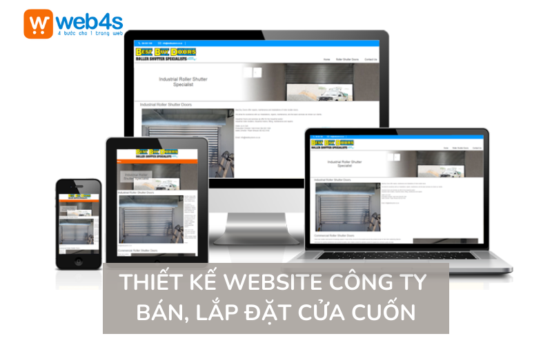 Thiết kế Website Công ty Bán, Lắp đặt Cửa cuốn tại TP.HCM