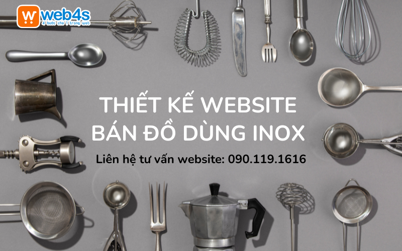 Thiết kế Website bán Đồ dùng Inox, Gia công Inox Dân dụng