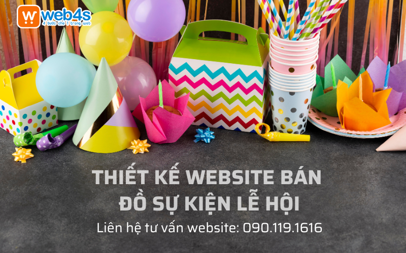 Dịch vụ Thiết kế Website bán Đồ sự kiện Lễ hội Chất lượng