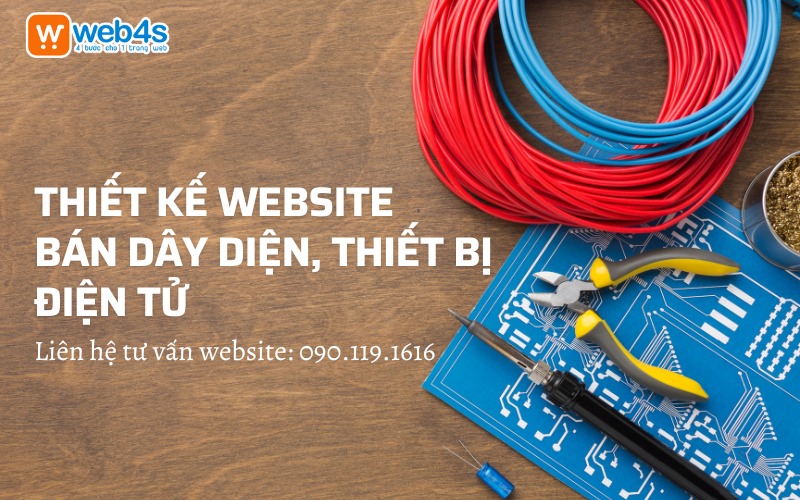 Thiết kế Website bán Dây điện, Thiết bị Điện tử [Web4s]