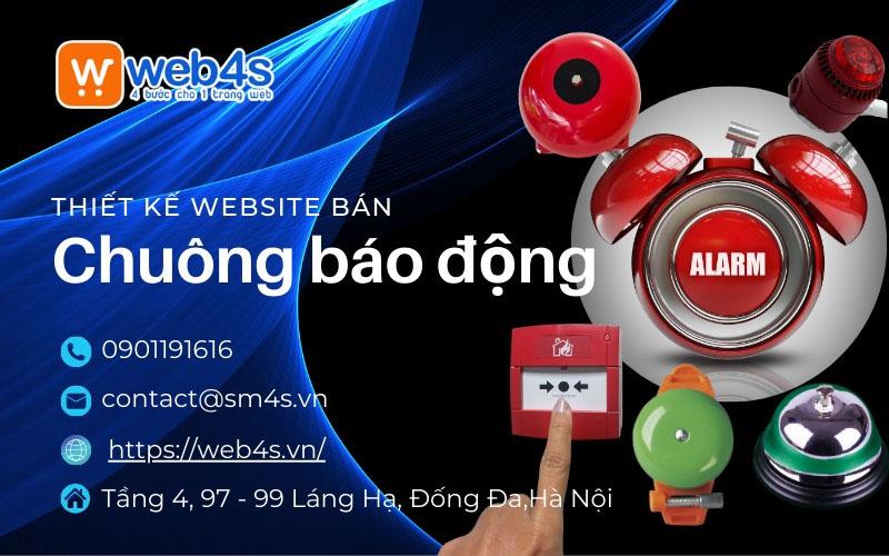 Đột phá doanh thu Nhờ thiết kế website bán chuông báo động