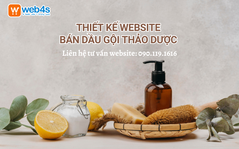 Cách Thiết kế Website bán Dầu gội Thảo dược Đơn giản