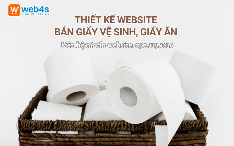 Thiết kế Website bán Giấy ăn, Giấy Vệ sinh chỉ 292k/tháng