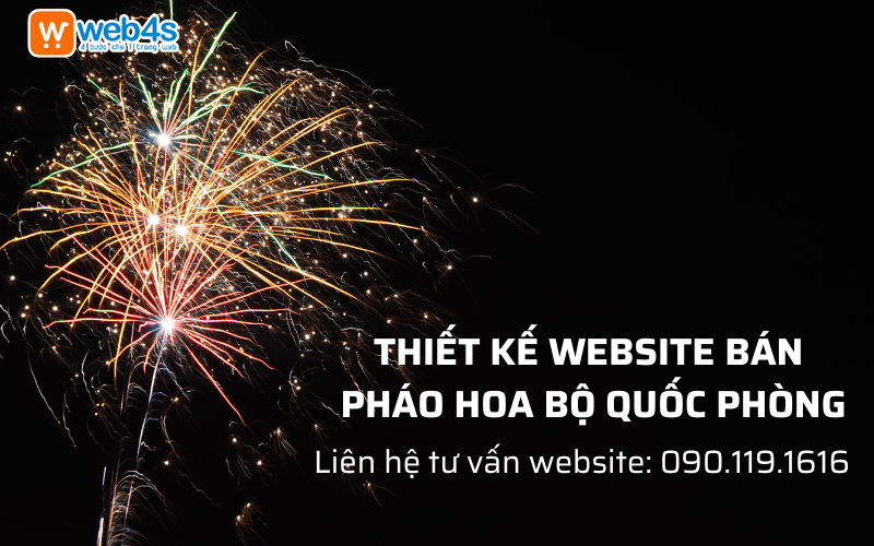 Thiết kế Website bán Pháo hoa bộ Quốc Phòng Chuyên nghiệp