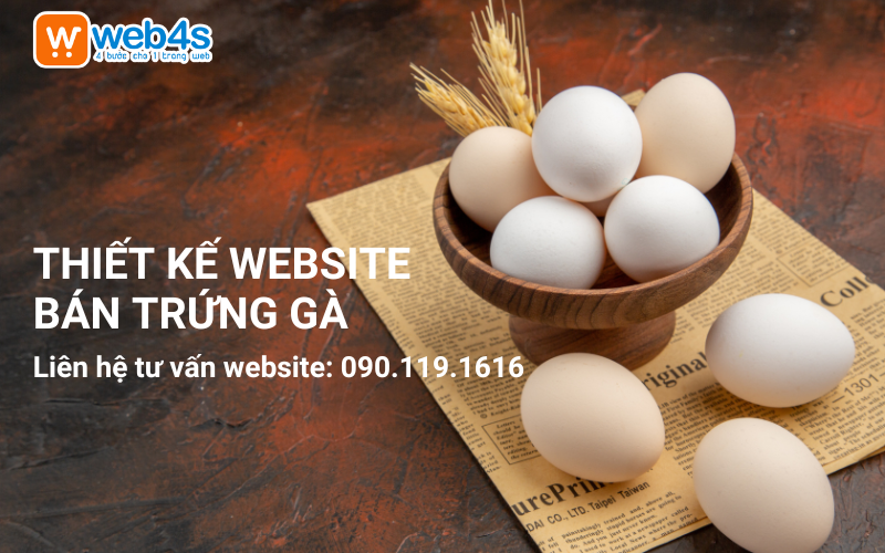 Thiết kế Website bán Trứng gà chuẩn SEO | 090.119.1616