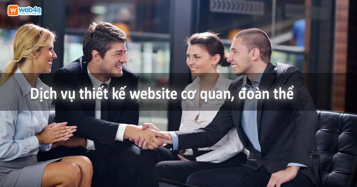 Dịch vụ thiết kế website cơ quan, đoàn thể | Web4s
