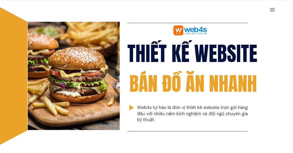 Thiết kế website bán thức ăn nhanh (Fastfood) Độc quyền | GIÁ RẺ