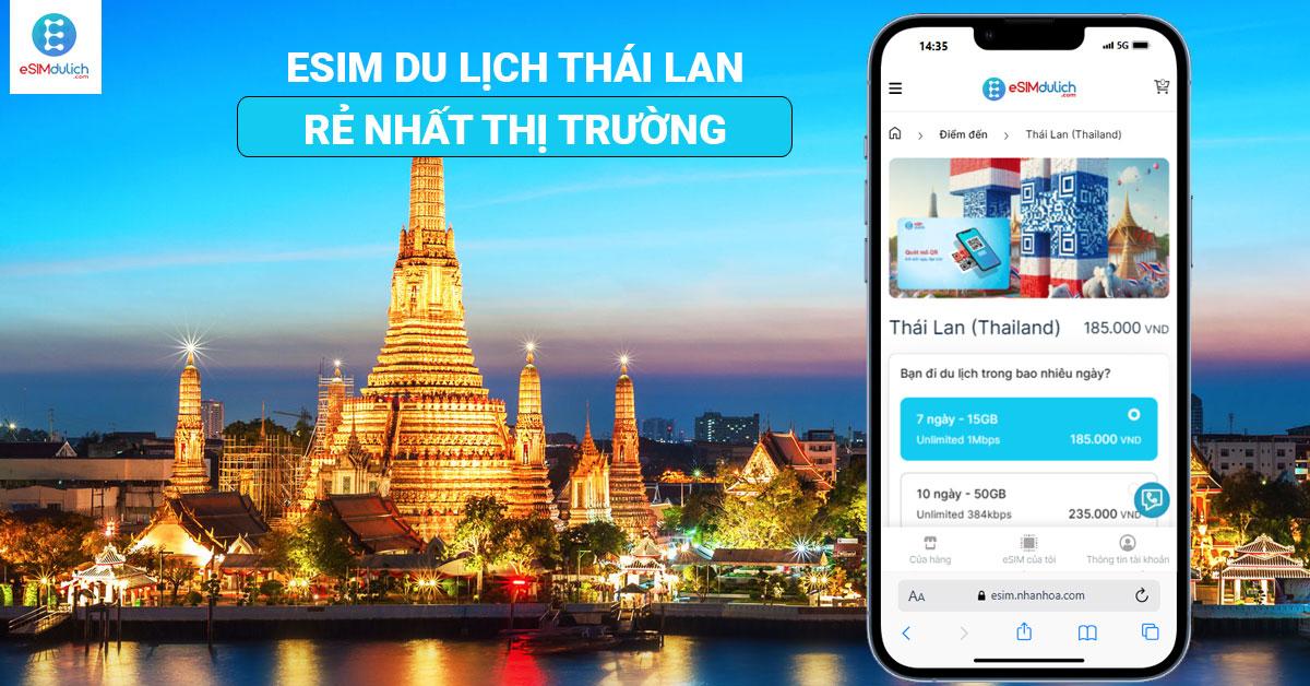 eSIM du lịch Thái Lan chỉ 5 phút kích hoạt, sử dụng ngay!