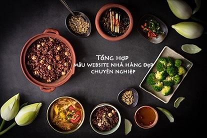 Mẫu website nhà hàng đẹp - Template web nhà hàng chuẩn SEO