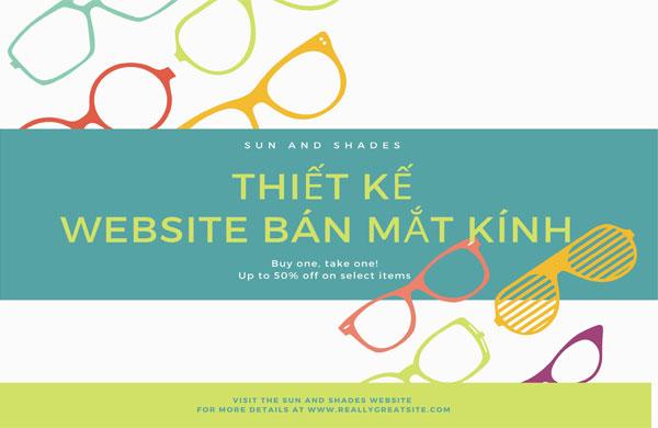 Web4s - Công ty thiết kế website bán mắt kính chất lượng, uy tín