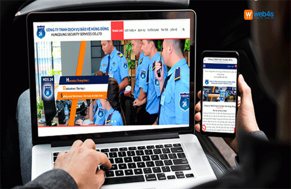 Thiết kế website dịch vụ bảo vệ | Giải pháp thiết kế web toàn diện Web4s