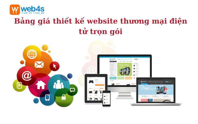 Bảng giá thiết kế website thương mại điện tử trọn gói