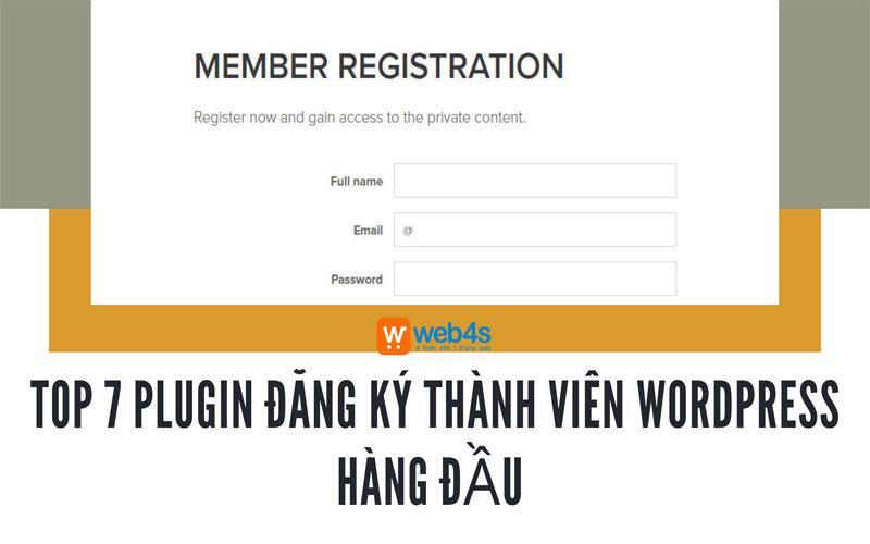 Top 7 plugin đăng ký thành viên wordpress hàng đầu