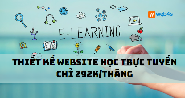 Thiết kế website học trực tuyến | 292K/tháng | Không sập