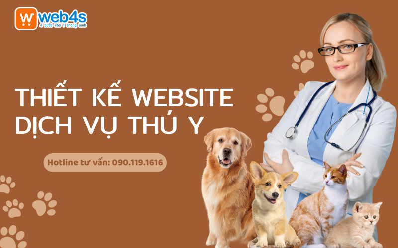 Thiết kế Website dịch vụ Thú y [9k/ngày] - Nhanh chóng - Đơn giản