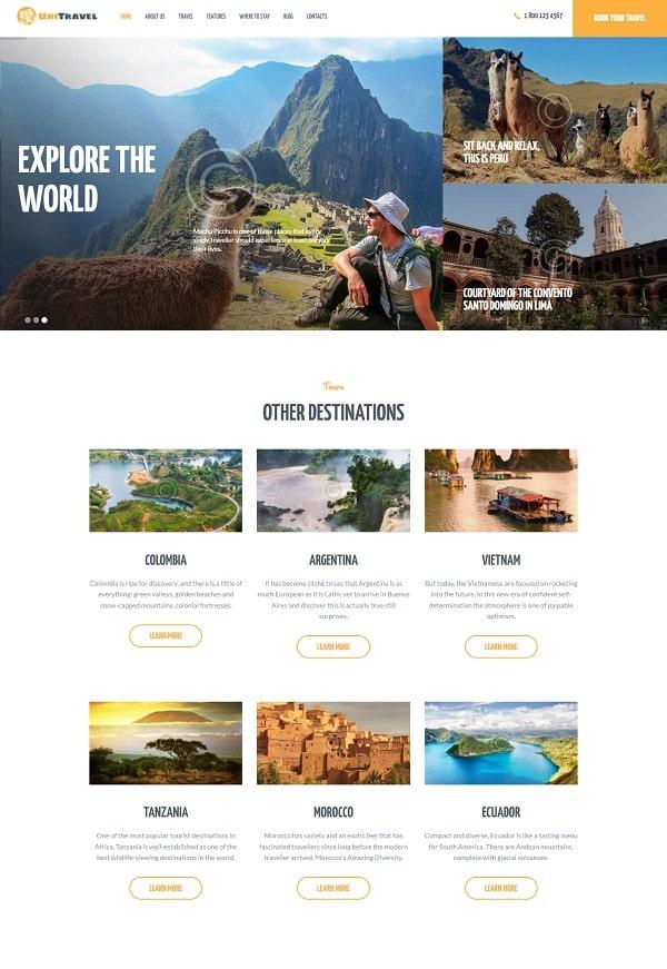 UniTravel - Travel Agency & Tourism Bureau WP