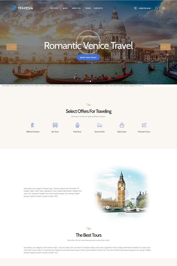 Travesia - Travel WordPress Theme