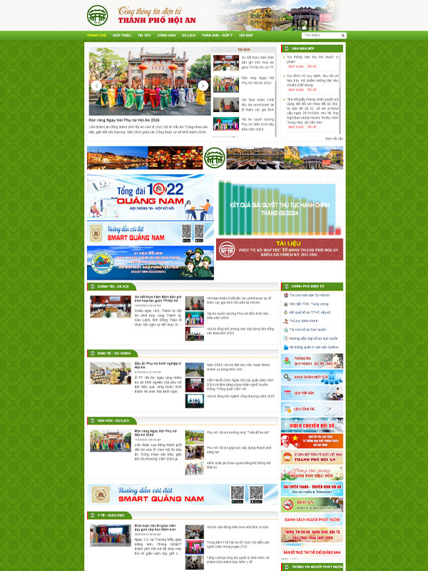 Mẫu thiết kế website tại Hội An