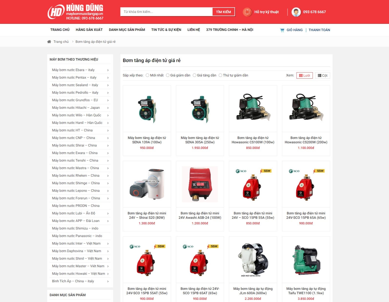 lý do nên Thiết kế website bán máy bơm nước Công nghiệp