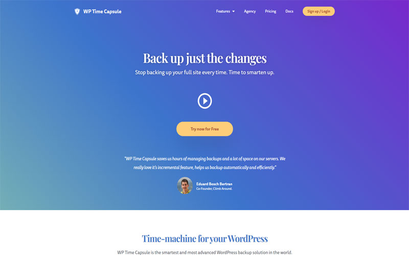 Top 8 Plugin Backup WordPress WP Time Capsule