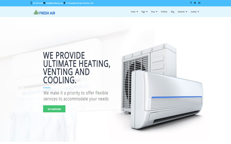 Mẫu thiết kế website điện lạnh 5