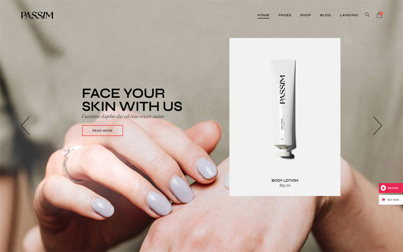 Mẫu thiết kế website mỹ phẩm 4