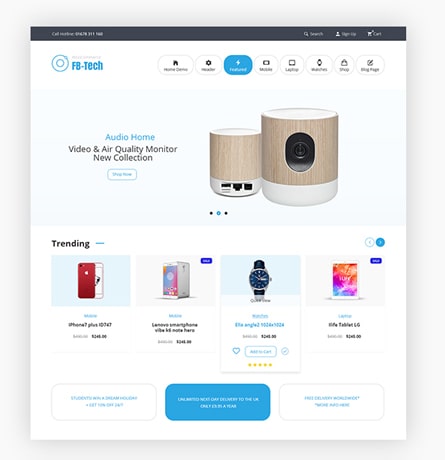 Thiết kế website điện máy giá rẻ
