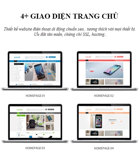 Thiết kế web điện thoại chuẩn Seo