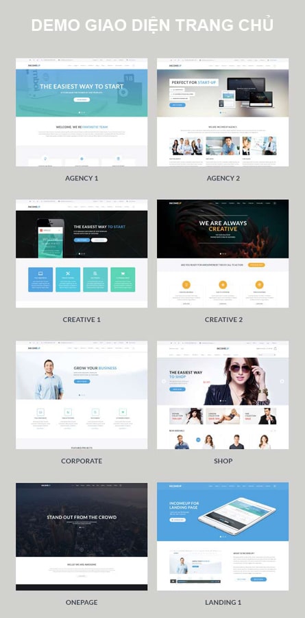 Giao diện thiết kế Website doanh nghiệp uy tín tại Hà Nội
