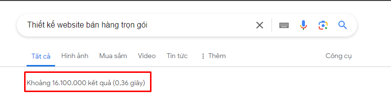 Ví dụ về Long-tail Keywords 2 