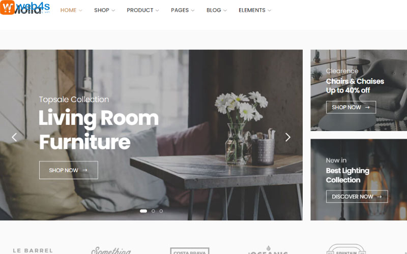 Mẫu website bán nội thất